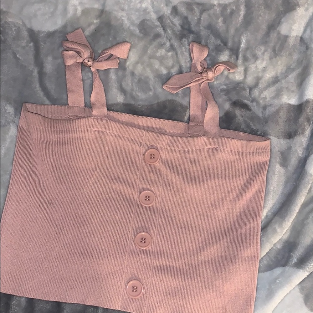 A pretty pink crop top